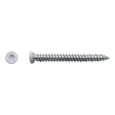 VIS BETON DANCRAGE TF TORX 7.5X152 ZG LAQUE BLANC — Boîte de 100 pièces