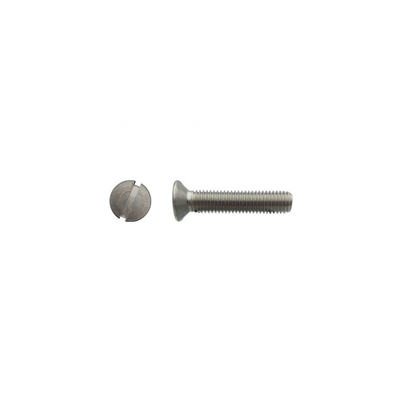 VIS METAUX TF FD 6X10 INOX A2 — DIN 963 — Boîte de 200 pièces