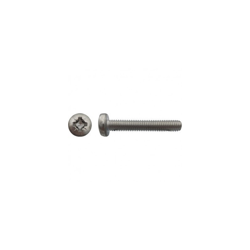 VIS MTX TETE CYLINDRIQUE POZI 6 X 12 INOX A2 — DIN 7985 — Boîte de 200 pièces