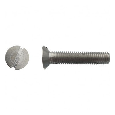 VIS METAUX TETE FRAISEE FENDU 3 X 25 INOX A4 — DIN 963 — Boîte de 200 pièces