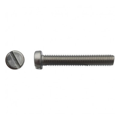 VIS METAUX TETE CYL FENDUE 6 X 20 INOX A4 — DIN 84 — Boîte de 200 pièces