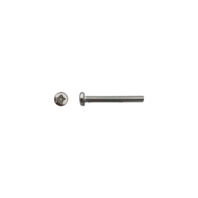 VIS MTX TETE CYLINDRIQUE POZI 3 X 10 INOX A4 — DIN 7985 — Boîte de 500 pièces