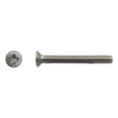 VIS METAUX TETF FRAISEE POZI 5X60 INOX A4 — DIN 965 — Boîte de 200 pièces