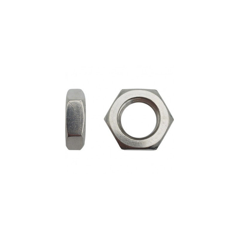 ECROU BAS DIN 439 HM 16 INOX A2 — Boîte de 100 pièces