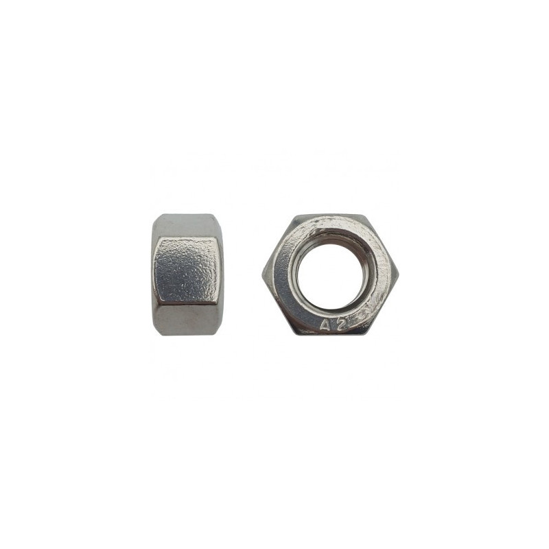ECROU HAUT HH H=D D.16 INOX A2 — UNI 5587 H=D — Boîte de 50 pièces