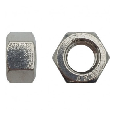 ECROU HAUT HH H=D D.8 INOX A2 — UNI 5587 H=D — Boîte de 500 pièces