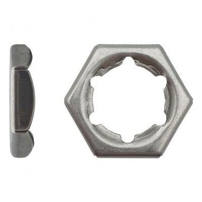 ECROU PAL D.10 INOX A2 — DIN 7967 — Boîte de 200 pièces