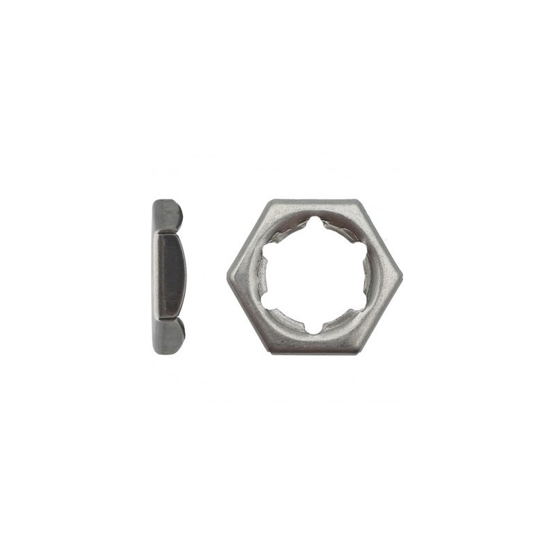 ECROU PAL D.12 INOX A2 — DIN 7967 — Boîte de 200 pièces