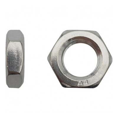 ECROU BAS DIN 439 HM 27 INOX A4 — Boîte de 10 pièces