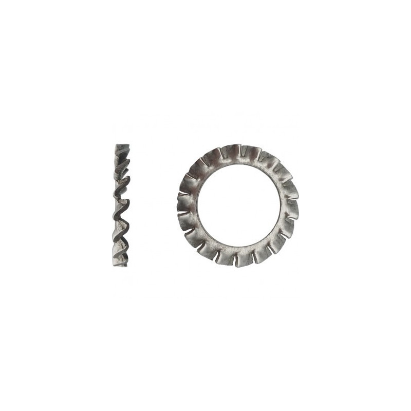 ROND DENT EXT 6798 D22 INOX A2 — DIN 6798 A — Boîte de 50 pièces
