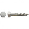 TIREFOND TH 12X60 INOX A2 — DIN 571 — Boîte de 50 pièces