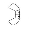 ECROU A OREILLES 4 PA 66 NAT — DIN 315 — Boîte de 200 pièces