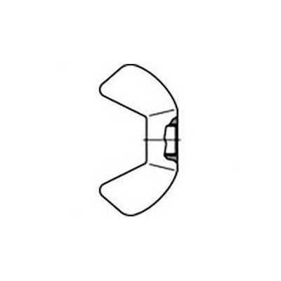 ECROU A OREILLES 6 PA 66 NAT — DIN 315 — Boîte de 200 pièces