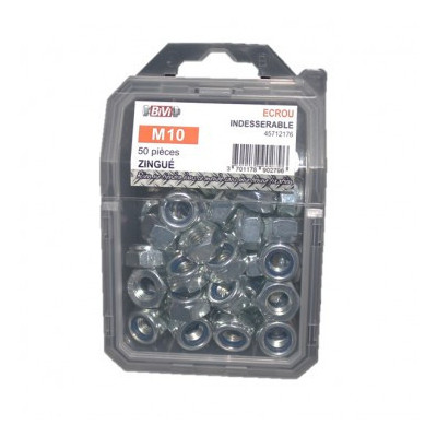 COQUE DE 100 ECROU FREIN DIN 985.6 M 5 ZG — Boîte de 4 pièces
