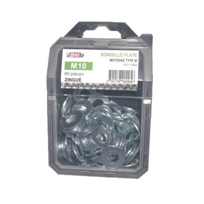 COQUE DE 40 RONDELLE PLATE MOY D 12 ZG — NFE 25513 — Boîte de 4 pièces