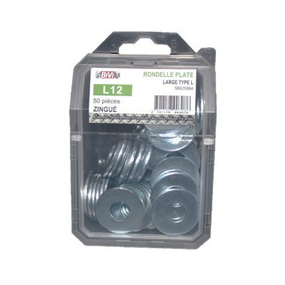 COQUE DE 100 RONDELLE PLATE LARGE L8 ZG — NFE 25513 — Boîte de 4 pièces