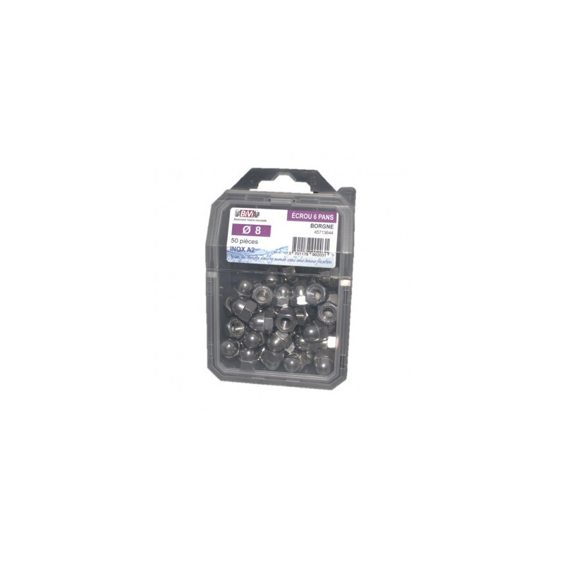 COQUE DE 100 ECR BORGNE DIN 1587 M5 INOX A2 — Boîte de 4 pièces