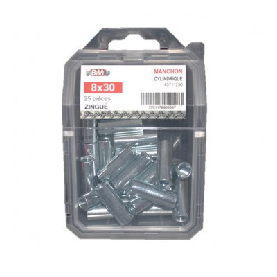 COQUE DE 25 MANCHONS CYL 6X30 ZING — Boîte de 4 pièces
