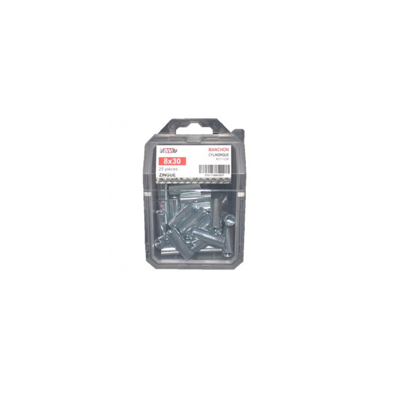 COQUE DE 20 MANCHONS CYL 10X30 ZING — Boîte de 4 pièces