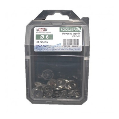 COQUE DE 100 ROND PLATE LARGE L 5 INOX A2 — NFE 25514 — Boîte de 4 pièces