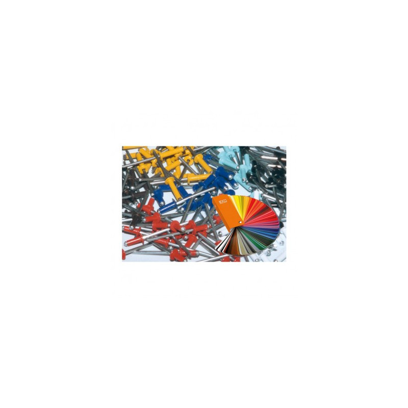 RIVET AVEUGLE ALU/ACIER TR ALX TRS RAL8024 3.2X8 — Boîte de 500 pièces