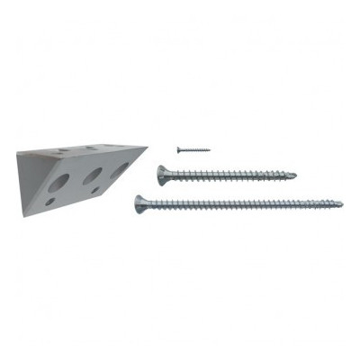 CONNECTEUR BOIS DNM 100-50X50X100 ALUMINIUM — Boîte de 2 pièces