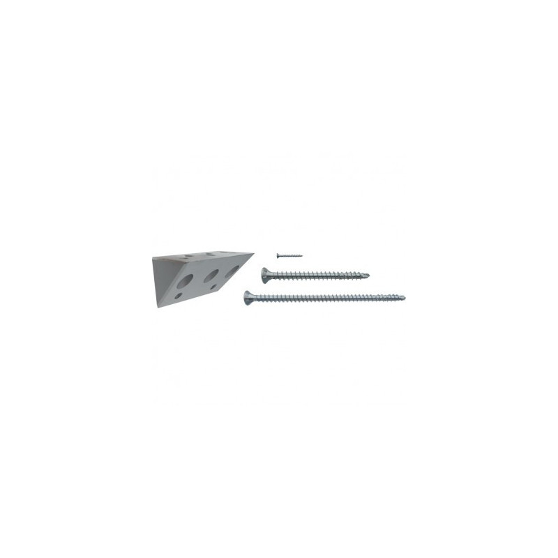CONNECTEUR BOIS DNM 100-50X50X100 ALUMINIUM — Boîte de 2 pièces