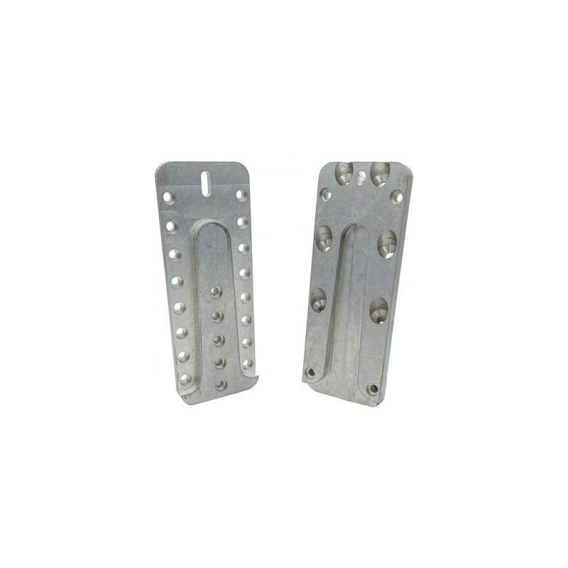 CONNECTEUR BOIS/BOIS UV80 215X60X16MM ALU — Boîte de 4 pièces