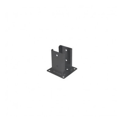 EMBASE PIED POTEAU 92X150X2 ANTHRACITE — Boîte de 8 pièces