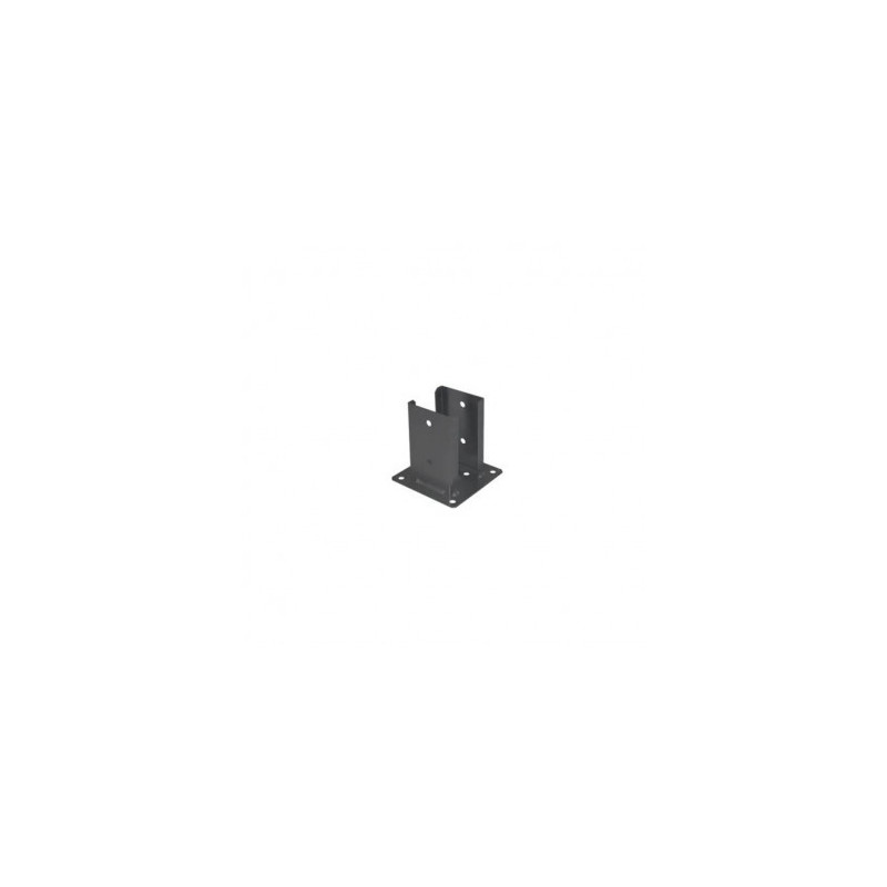 EMBASE PIED POTEAU 92X150X2 ANTHRACITE — Boîte de 8 pièces