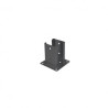 EMBASE PIED POTEAU 92X150X2 ANTHRACITE — Boîte de 8 pièces