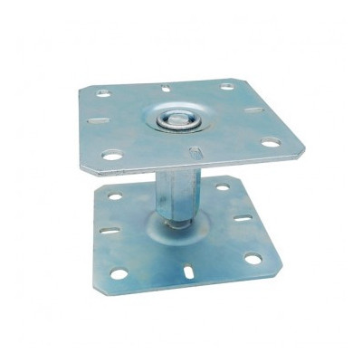 PIED POTEAU REGLABLE 100X100X100-150MM M 20 — Boîte de 8 pièces