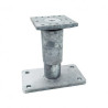 PIED POTEAU REGLABLE 180X100 90X90 160/240MM GALVA — Boîte de 6 pièces
