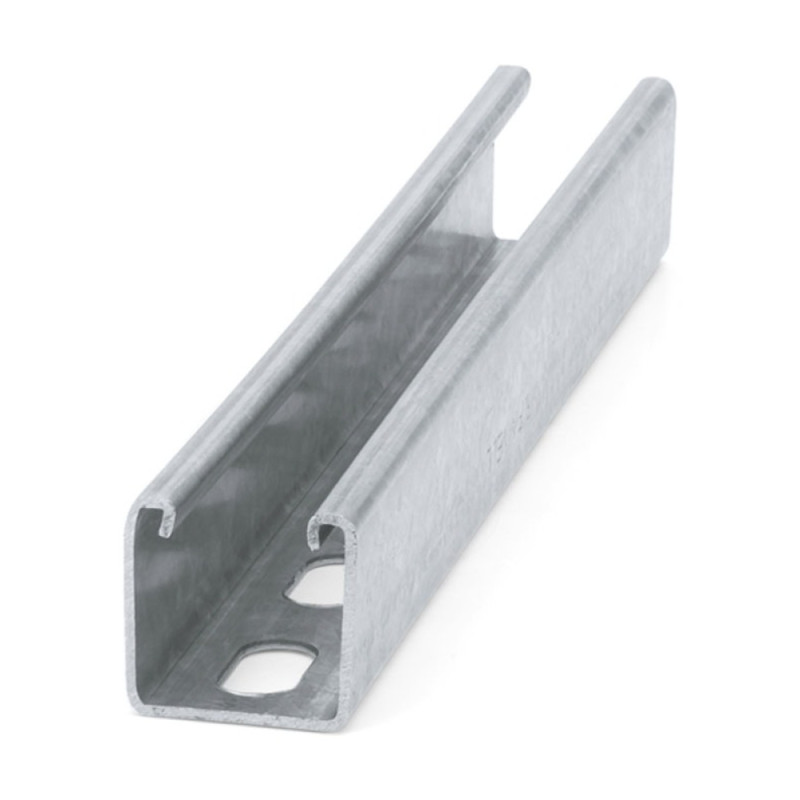 Guide perforé Indextrut GP-X 41 41 x 41 x 1,5 - L. 3000 mm — Boîte de 10 pièces