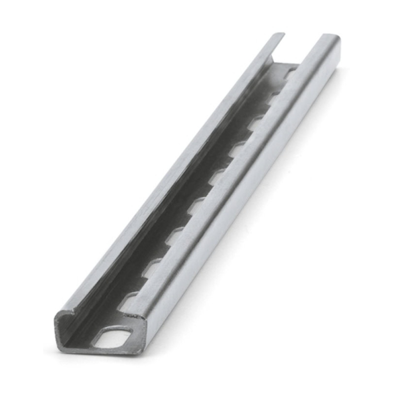 Guide perforé zingué GP-Z 20 x 10 x 1 - L.2000mm — Boîte de 30 pièces
