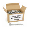 Vis bois/aggloméré tête fraisée TORX inox A4 4.0 X 50/30 -(BP 50) — FRAISEE / INOXA4 — Blister de 50 pièces