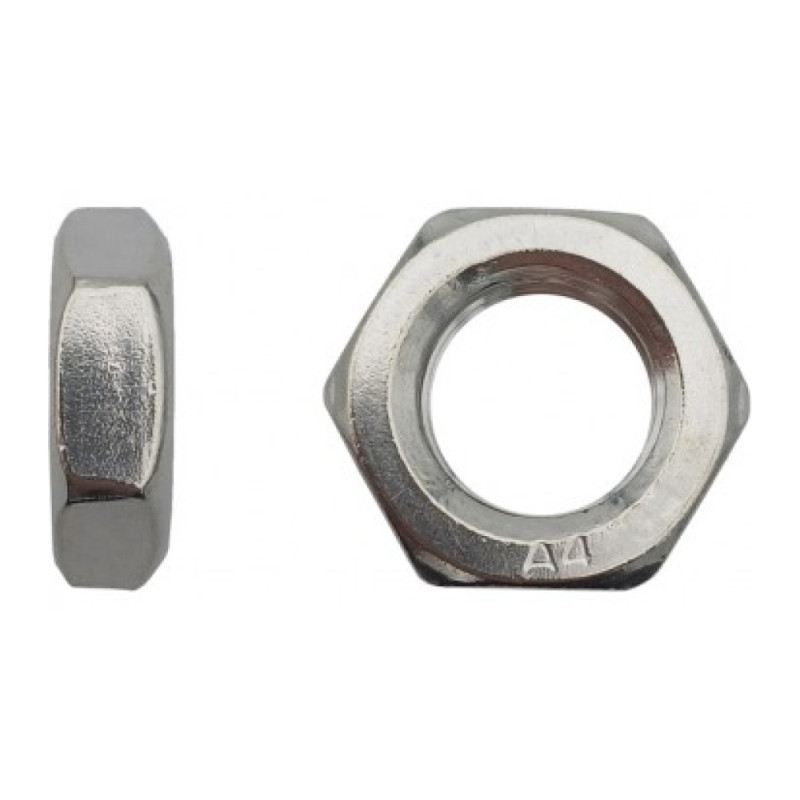 ECROU BAS DIN 439 HM 8 INOX A4 — Boîte de 100 pièces