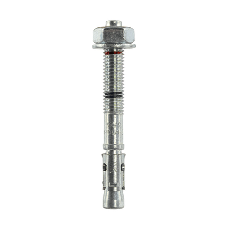 Goujon d'ancrage galvanisé blanc Option 7 Double marquage / lettre sur la tête — LE-ZN 10 × 155 mm — Boîte de 25 pièces
