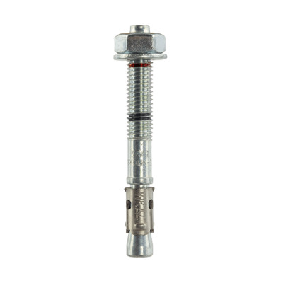 Goujon d'ancrage galvanisé blanc + bague A4 Option 1 Double marquage / lettre sur la — LE-ZNA4 10 × 135 mm — Boîte de 25 pièces