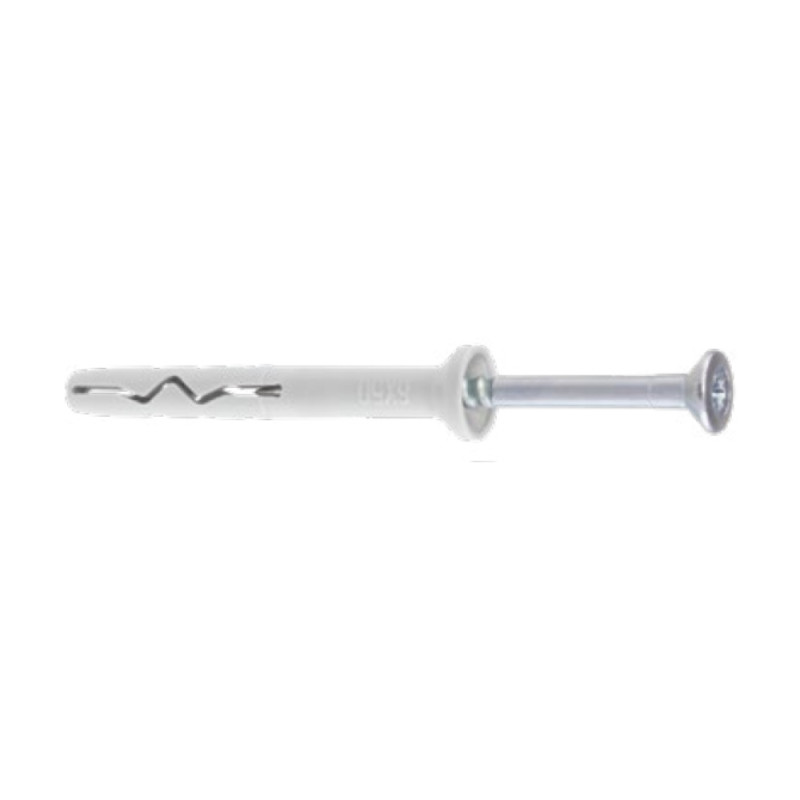 Cheville à frapper collerrette conique — SMN 8 × 60 mm — Boîte de 100 pièces