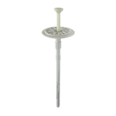 Cheville à frapper avec clou en plastique avec plaque de fixation coulissante — FIXPLUG 10 × 160 mm — Boîte de 200 pièces