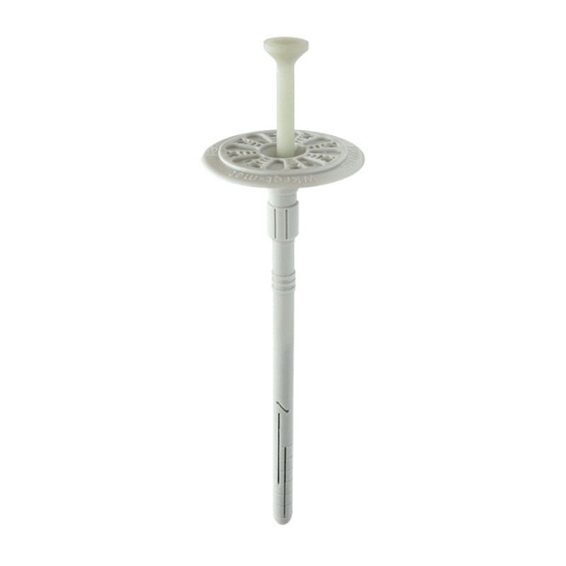 Cheville à frapper avec clou en plastique avec plaque de fixation coulissante — FIXPLUG 10 × 180 mm — Boîte de 200 pièces