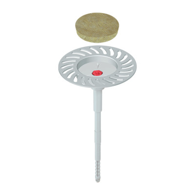 Cheville à visser avec clou en métal et rondelle d’appui télescopique — ECODRIVE-W 8,0 × 310 mm — Boîte de 50 pièces