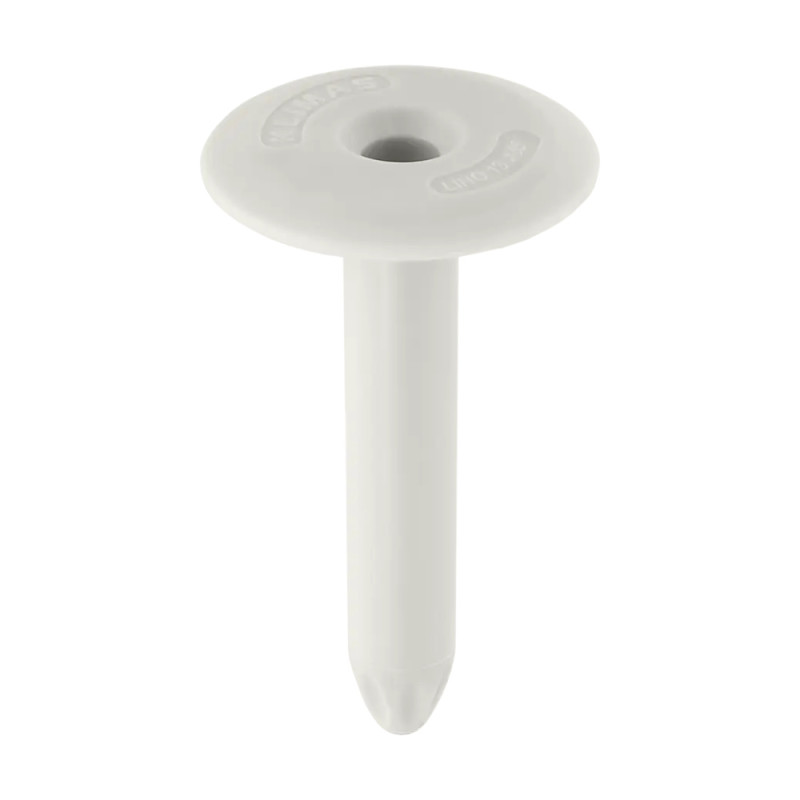 Cheville en nylon pour fixation d'isolation thermique et hydro-isolation des toitures plates — LINO — Boîte de 200 pièces