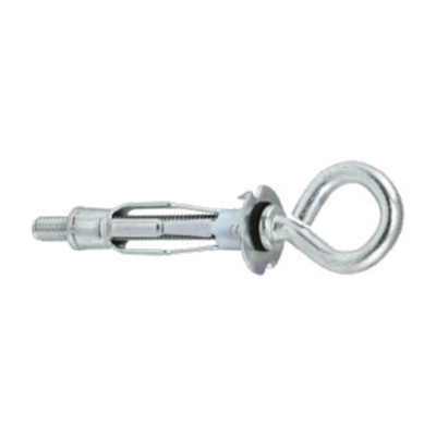 Cheville en acier "MOLLY" avec crochet à œil droit Ø 4 / Ø 4 — MHO M4 × 38 mm — Boîte de 100 pièces