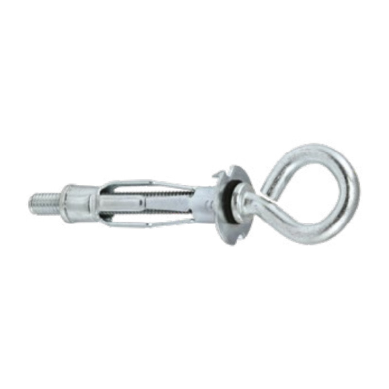 Cheville en acier "MOLLY" avec crochet à œil droit Ø 4 / Ø 4 — MHO M4 × 38 mm — Boîte de 100 pièces
