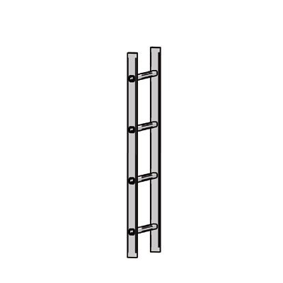 Échelle à fixer de 1 120 mm, composant du kit 255801