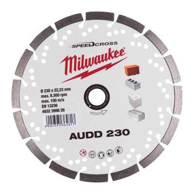 Disque Diamant Audd 230Mm (X1)-Milwaukee Consommable