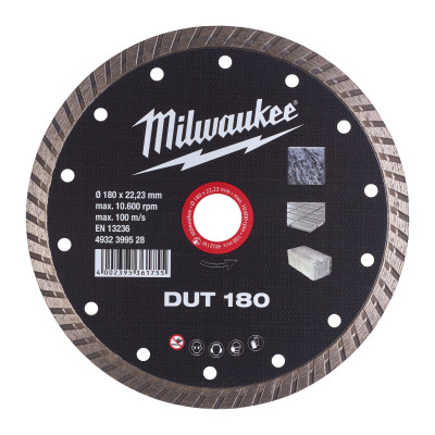 Disque Diamant Dut 180Mm (X1)-Milwaukee Consommable