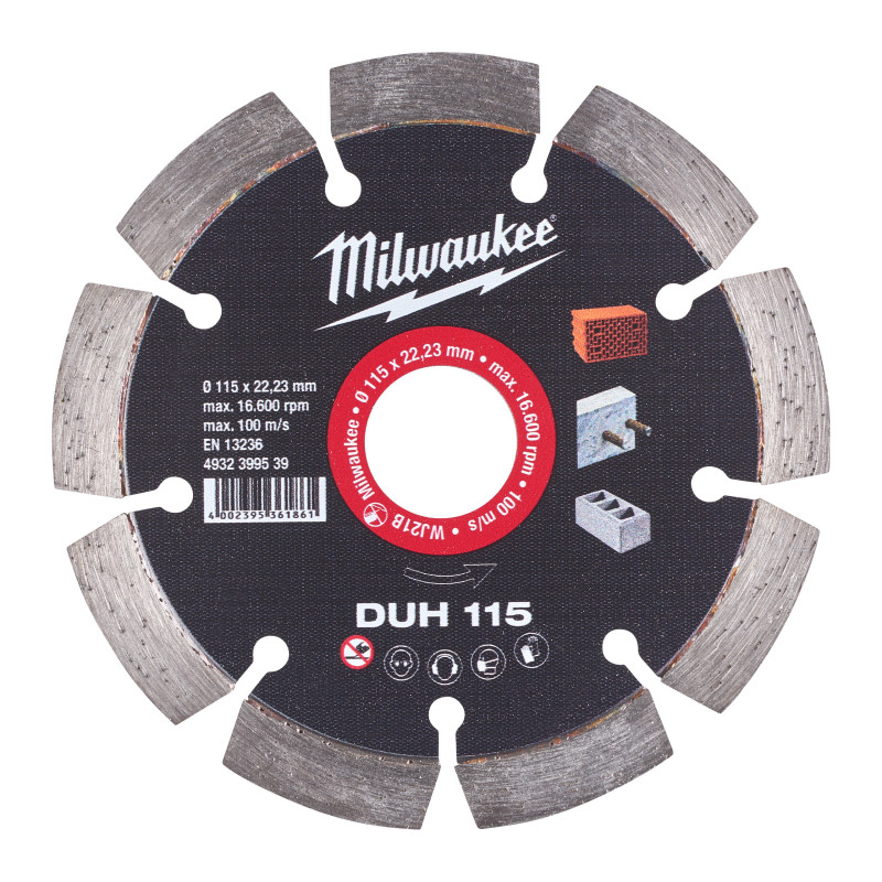 Disque Diamant Duh 115Mm (X1)-Milwaukee Consommable